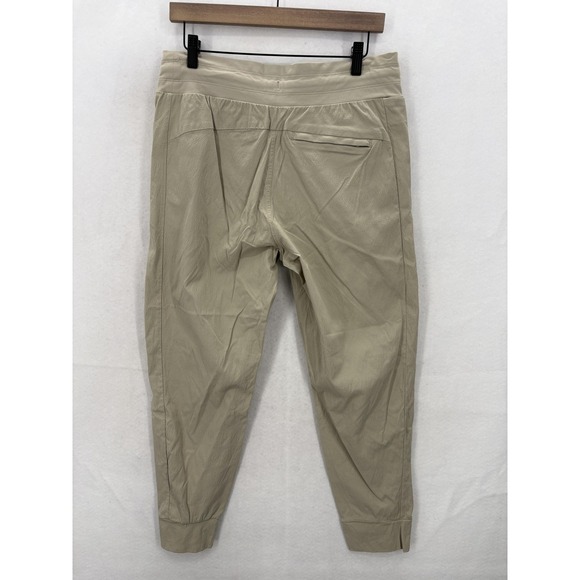 Athleta Trekkie North Jogger Pants Womens 10 Beige Hiking Travel Trail Gym Yoga - Picture 12 of 13